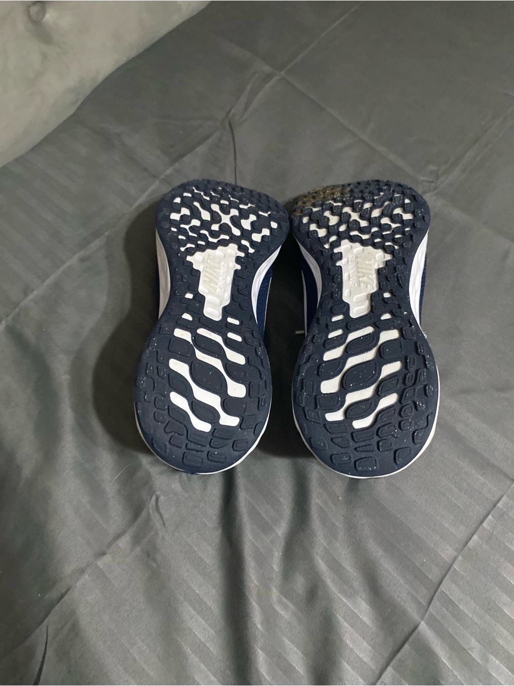 Kids Navy and White Athletic Shoes - Comfortable Everyday Sneakers